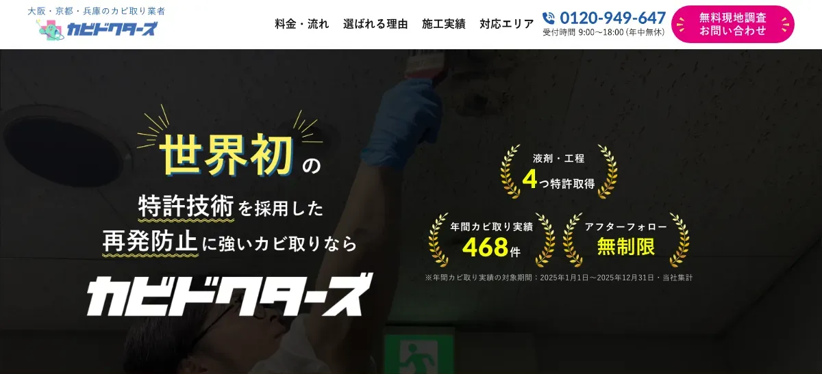 カビドクターズの公式サイト
