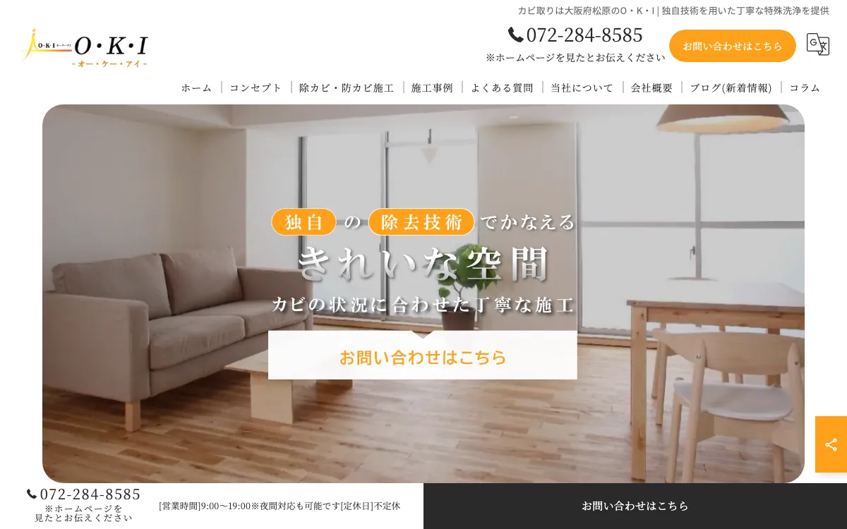カビ取りプロ（O・K・I）の公式サイト
