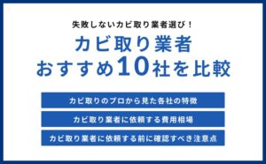 カビ取り業者おすすめ10選！失敗しない選び方・費用相場まとめ